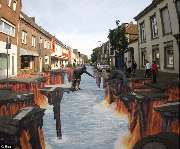 3D Sidewalk Art Mueller+1