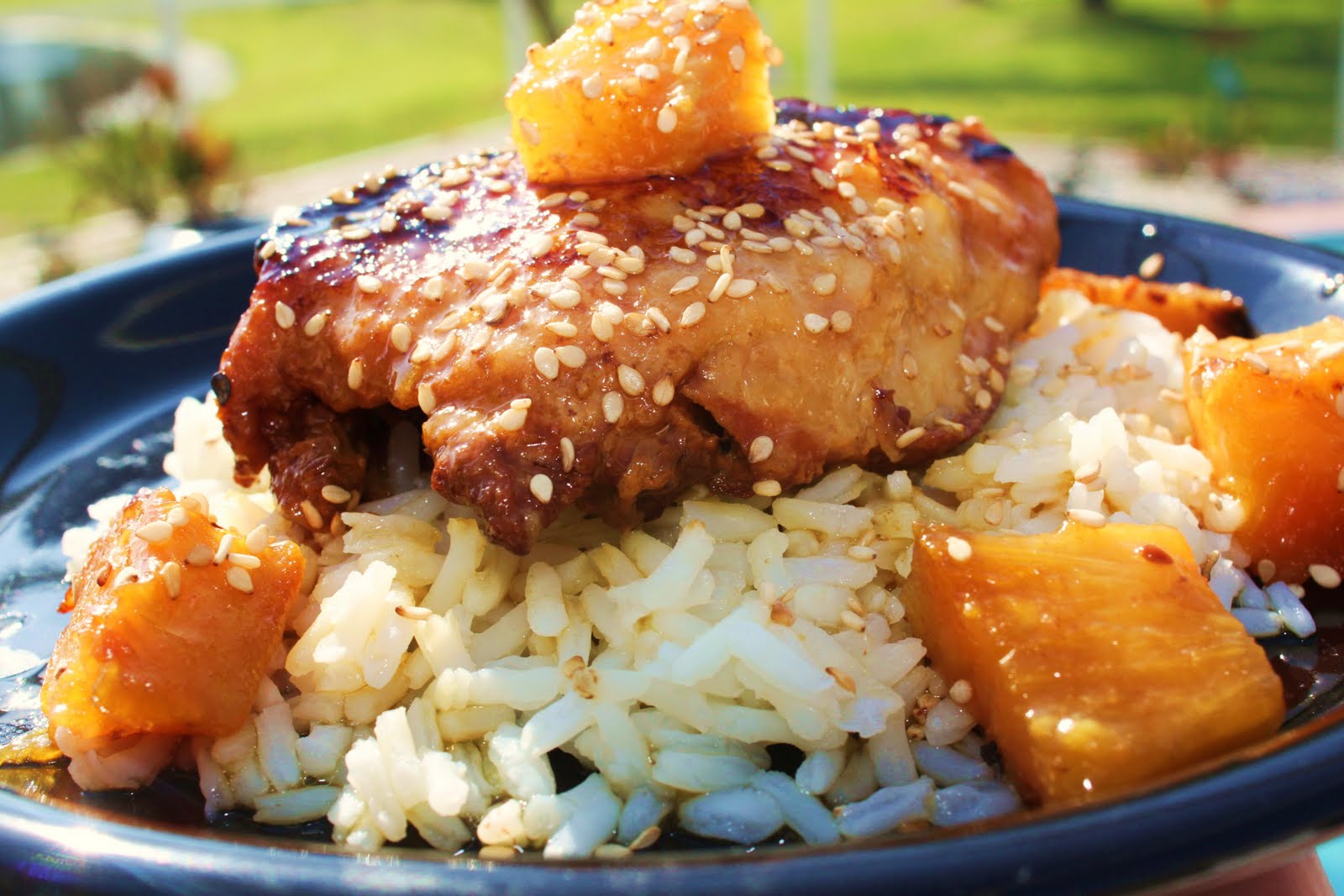 Sesame Chicken Teriyaki Over White Rice What's Cookin' Italian Style