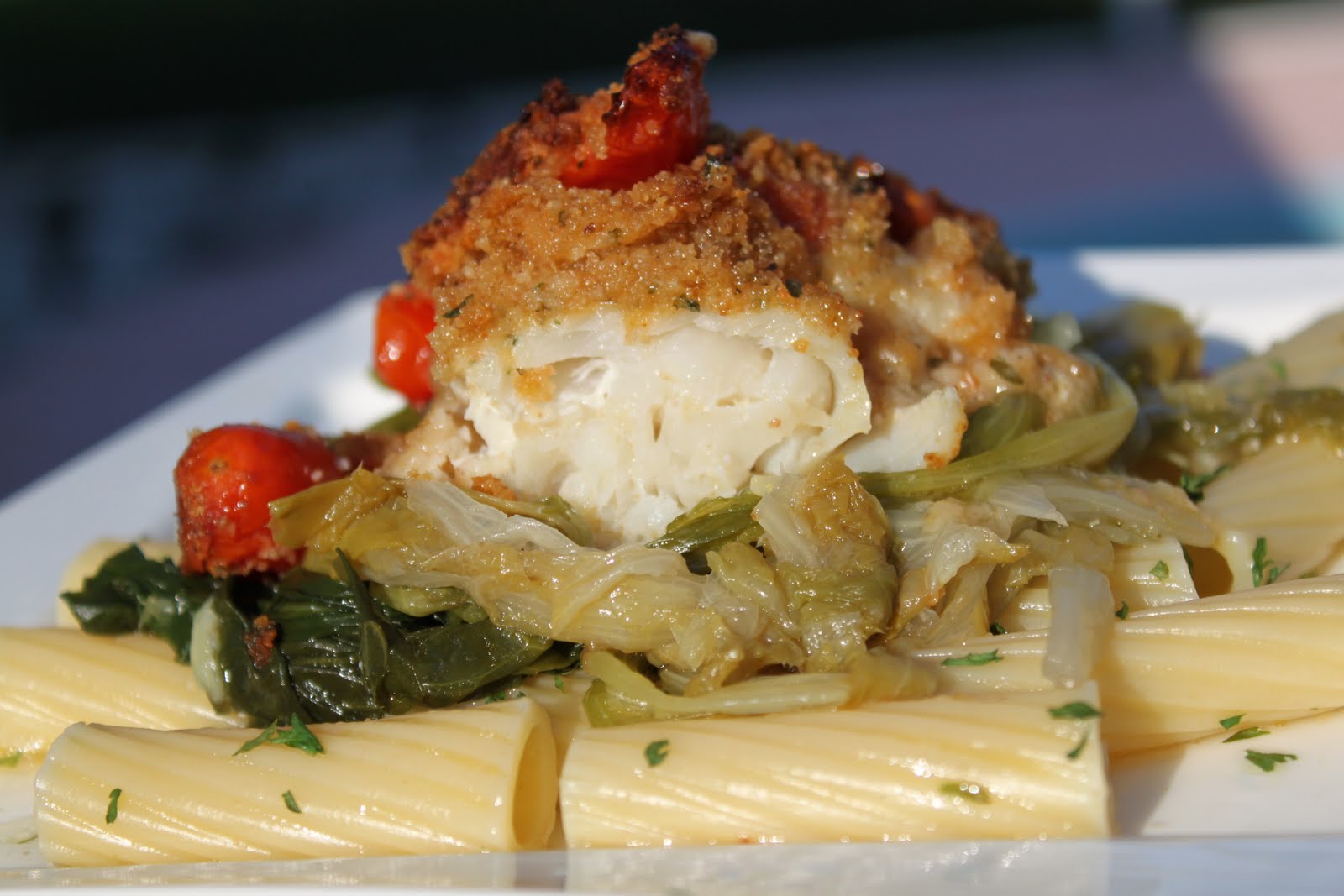 What's Cookin' Italian Style Cuisine Baked Haddock in Pinot Grigio