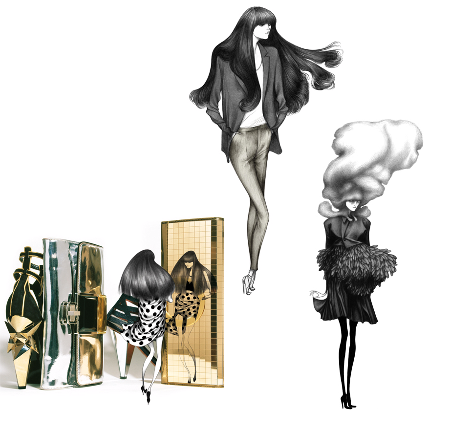 Oh so pretty fashion illustrati...