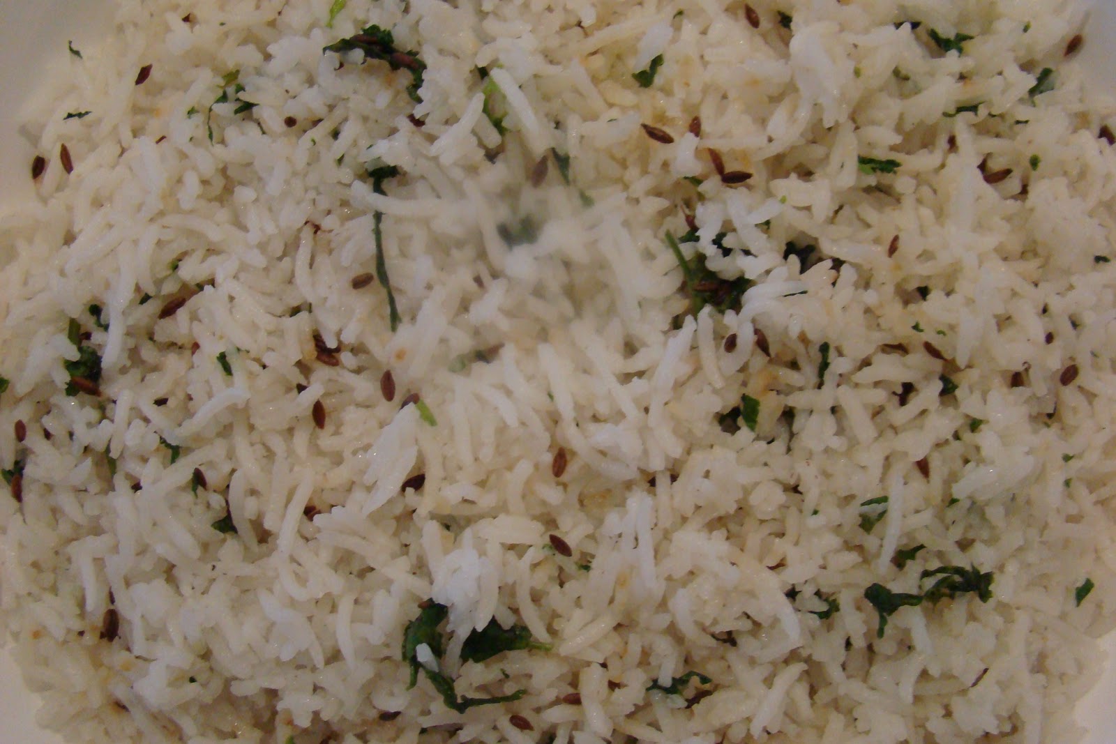 palate corner jeera rice seasoned with garam masala