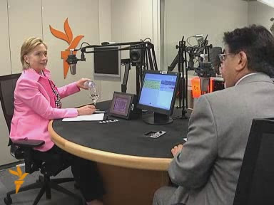 HRC Secretary of State radio interview Prague Czech Republic on Afghanistan