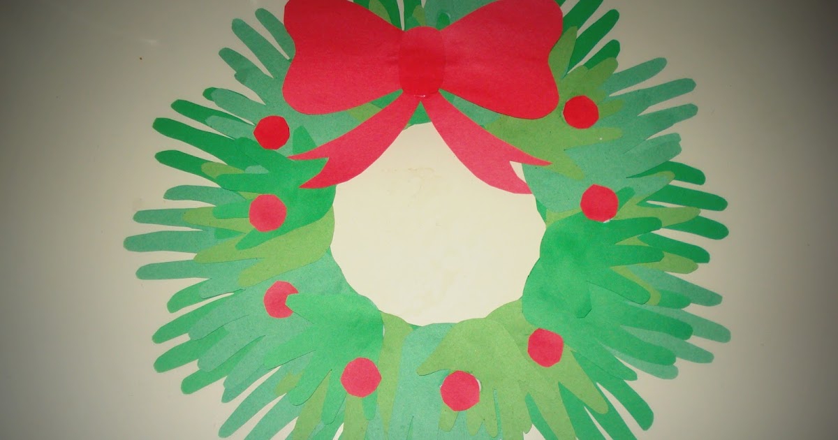 Bright Shining In The Son: Helping Hands Wreath - Children's Craft Idea!
