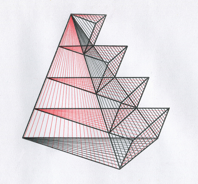 drawdrawdraw geometric spatial drawing