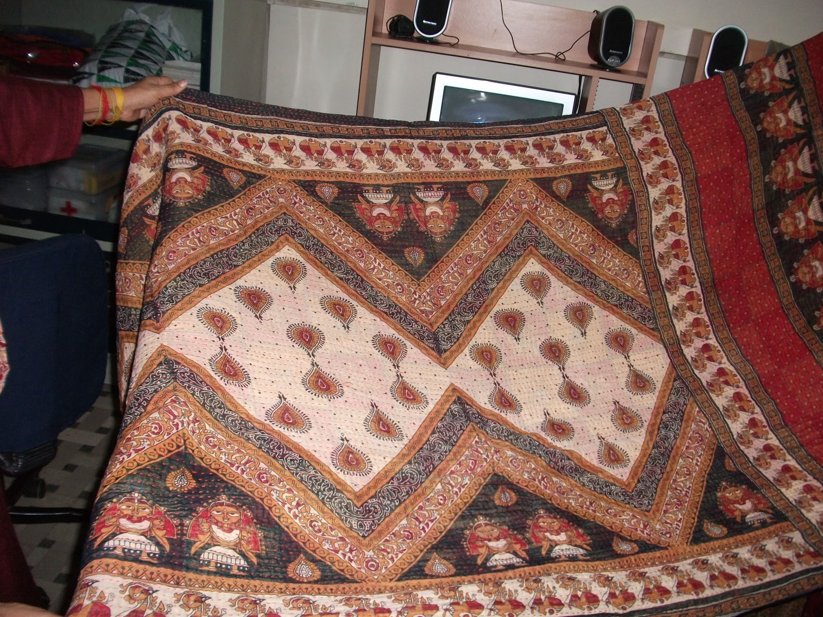 Christine's Travel Adventures Beautiful Sari Quilts From India