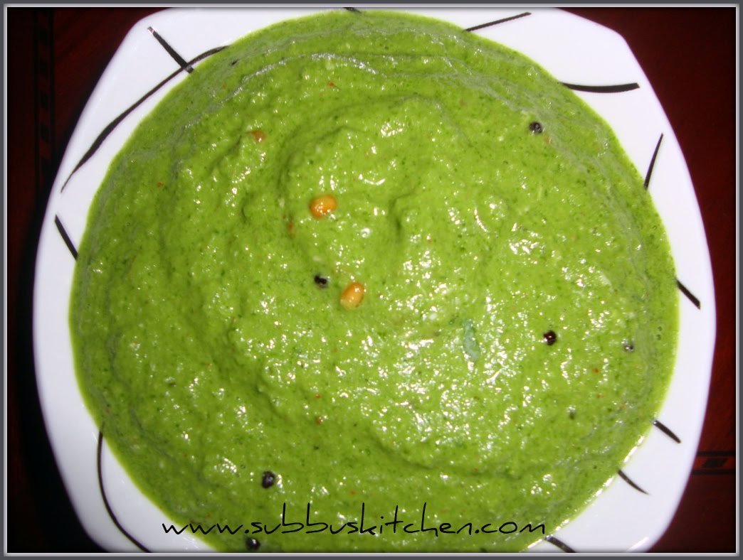Coriander(Kothamalli) Chutney Subbus Kitchen