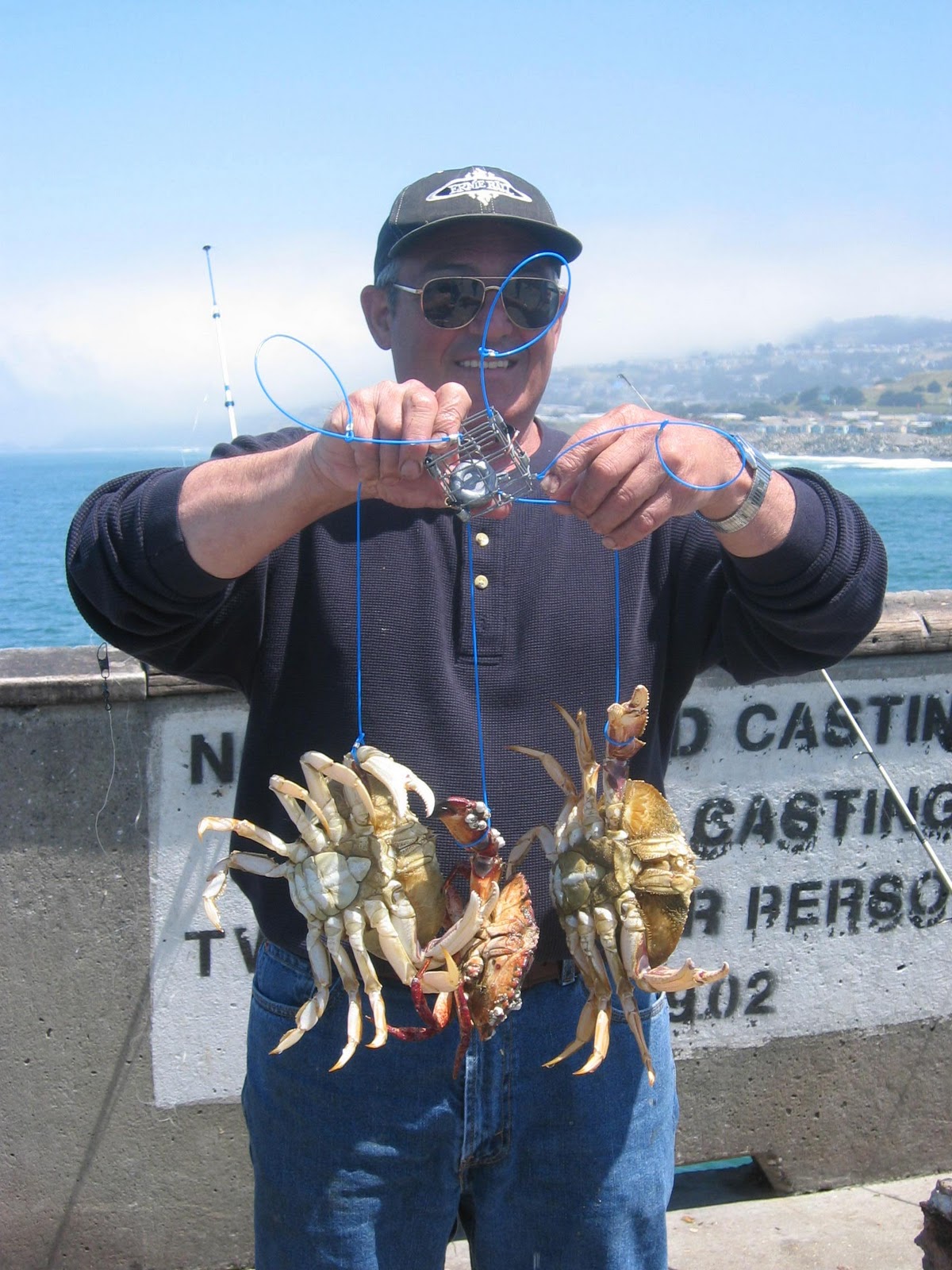 Found Fruit Dungeness Crab Fishing Pacifica Pier