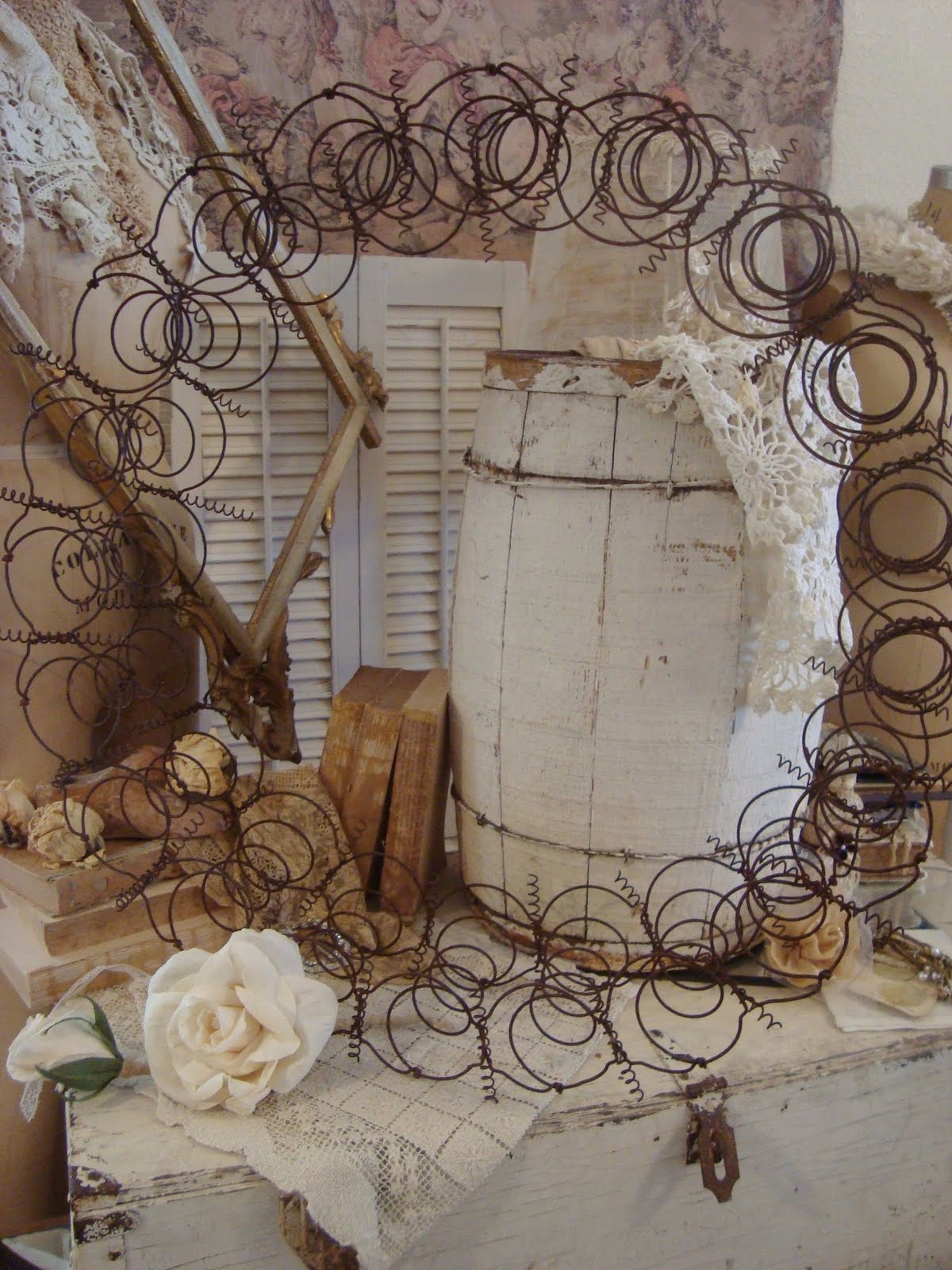 Dream in Cream Magical Bed Spring Wreath....