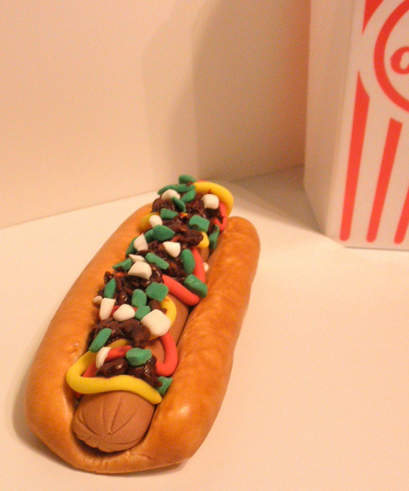 fondant hot dog