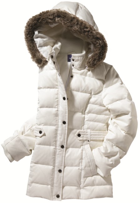 guess white winter coat