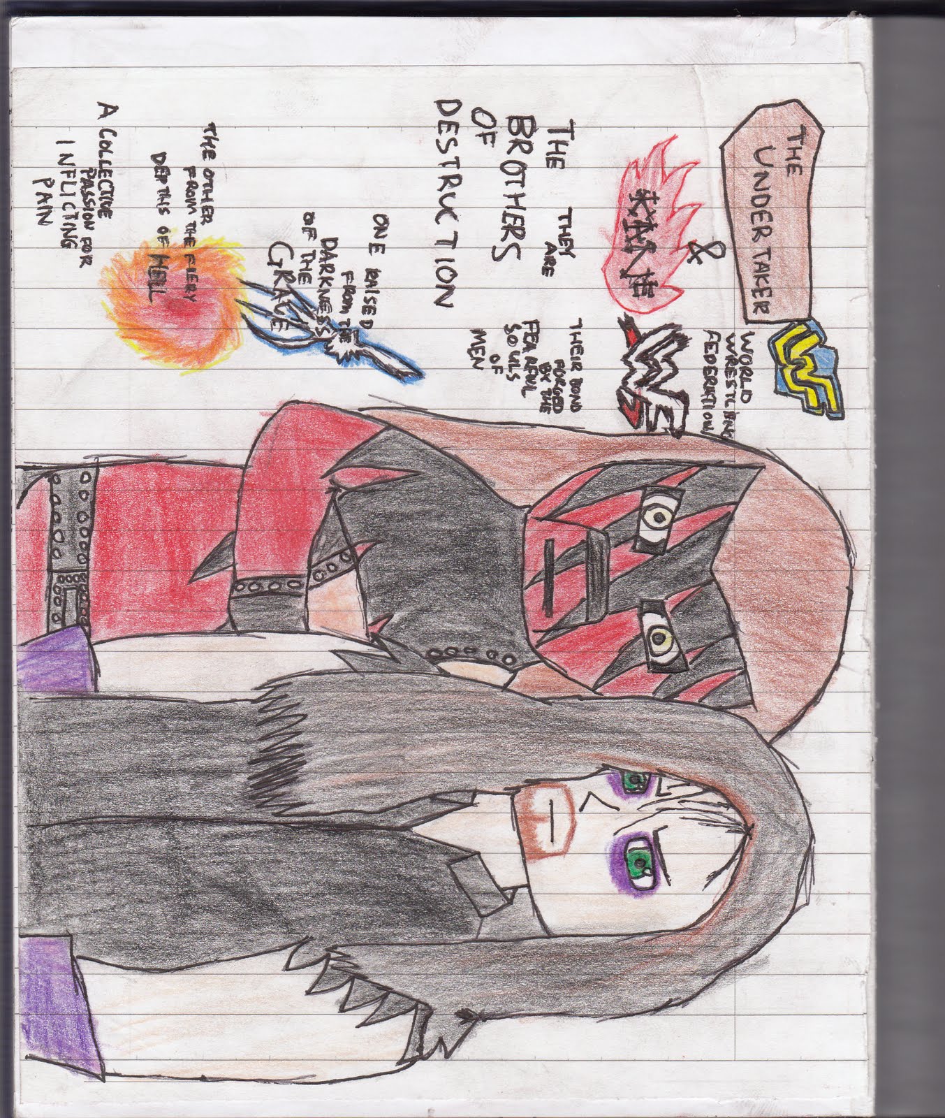Brother of destruction: My first undertaker cartoon.