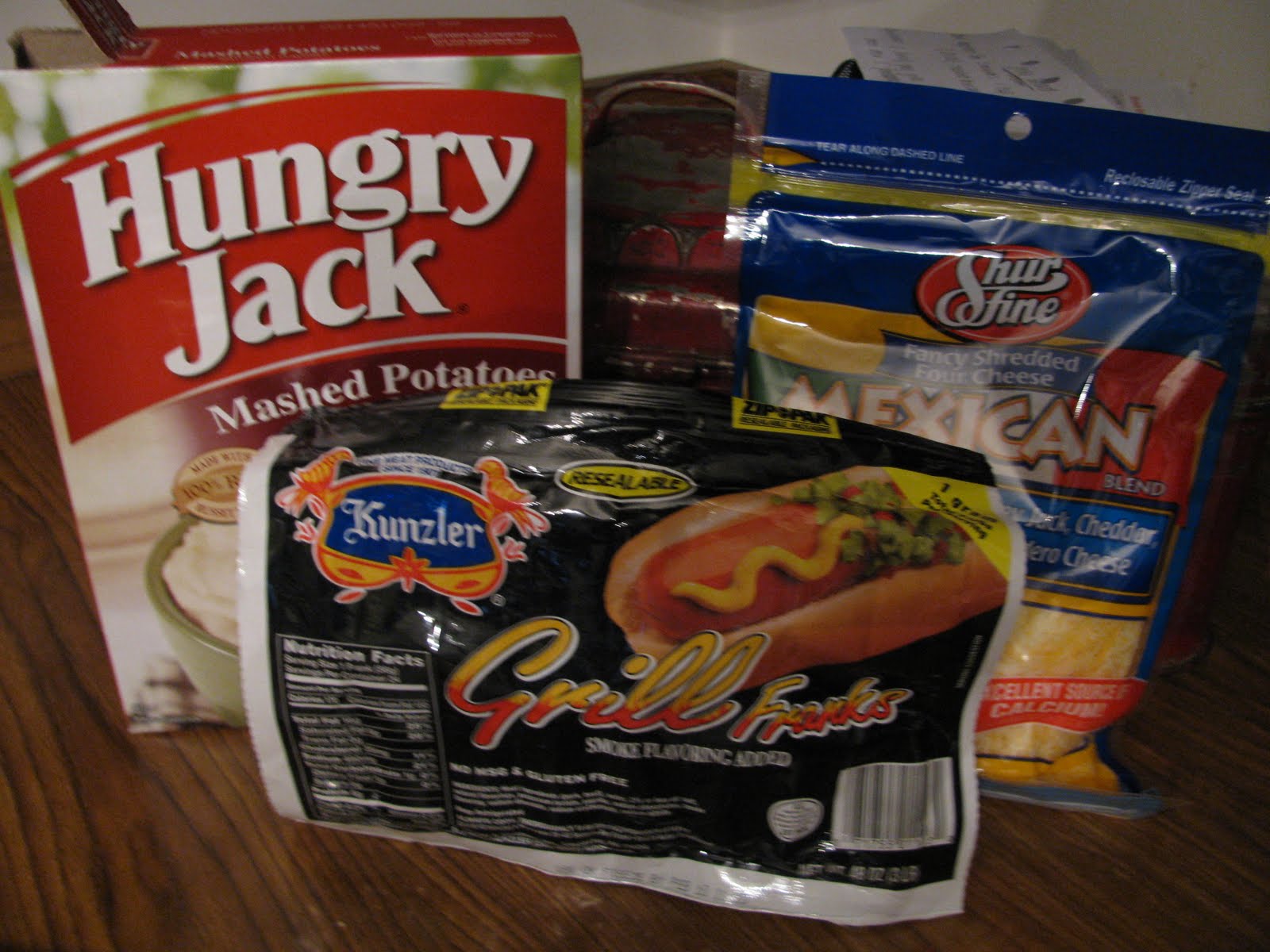 Dinner with the Robinsons... Mashed Potato Stuffed Hot Dogs