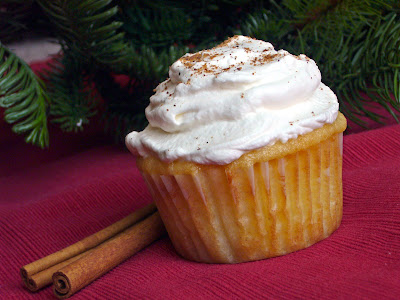 Filled Eggnog Cupcakes