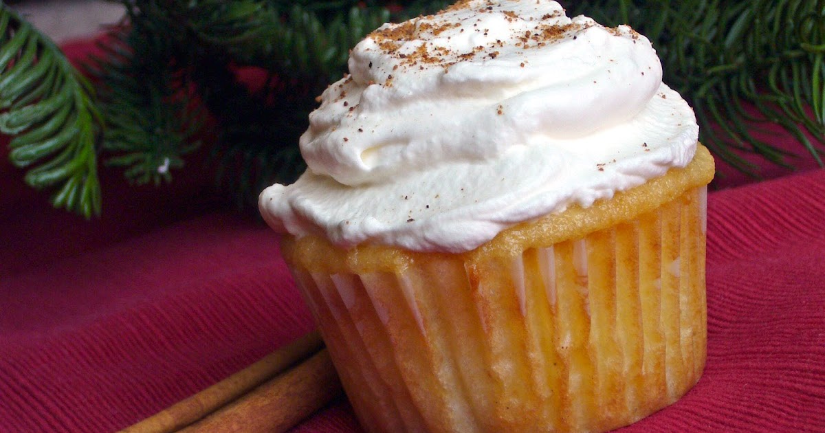 Baking Becca Iron Cupcake Cranberry Filled Eggnog Cupcakes