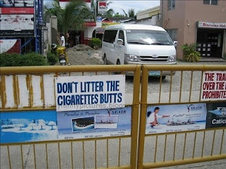 cigarette butts