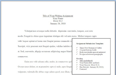 submission of assignments submission of assignments