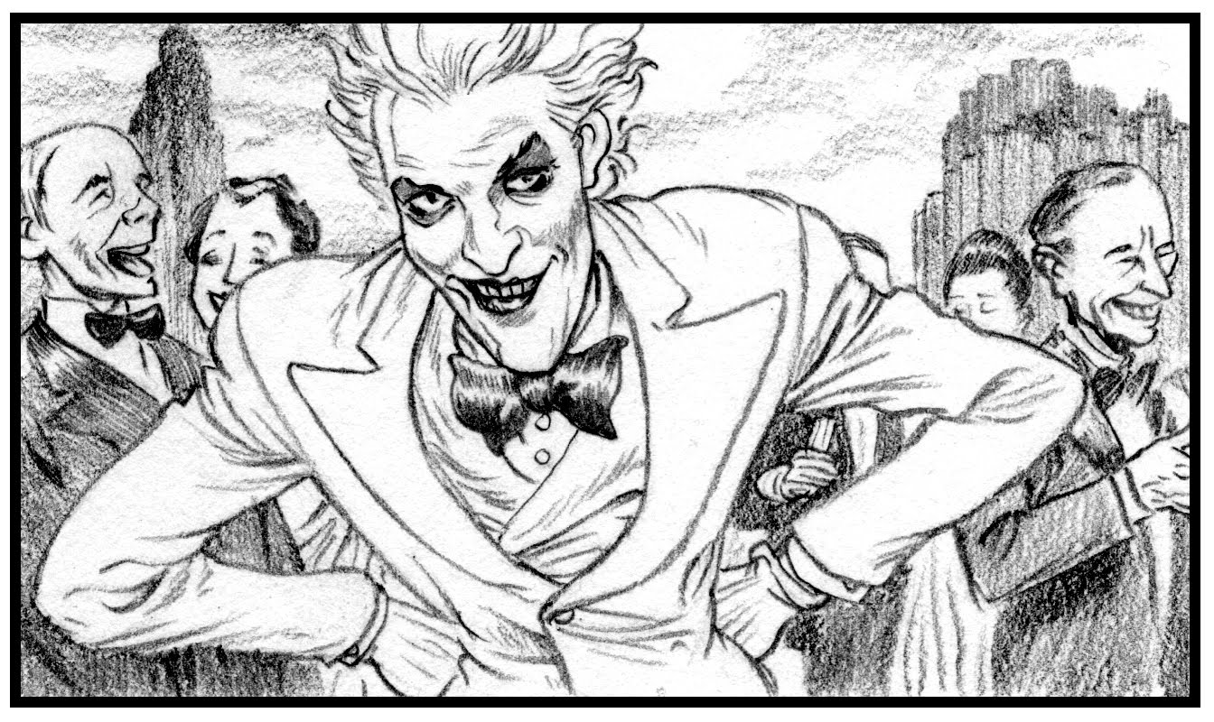 The Joker – a sketch from the new Batman comic