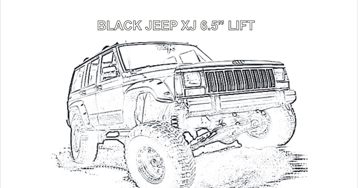 Coloring Pages- Car Coloring Jeep Xj 6.5 " Lift | Coloring Pages
