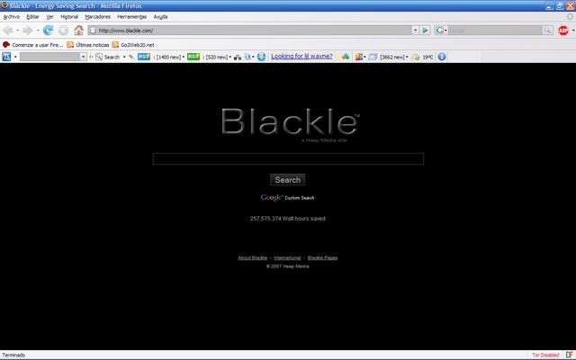 Google As Blackle