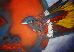 "Máscaras" - 1997 - Pintura à óleo - Fernanda Lima