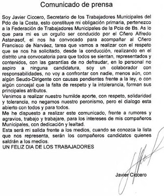 comunicado