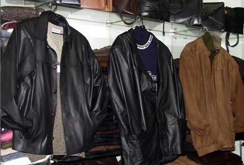 jaqueta de couro à venda