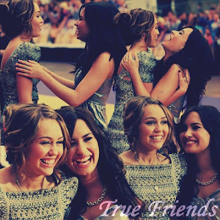 Me & Friends Demi+y+Miley+1