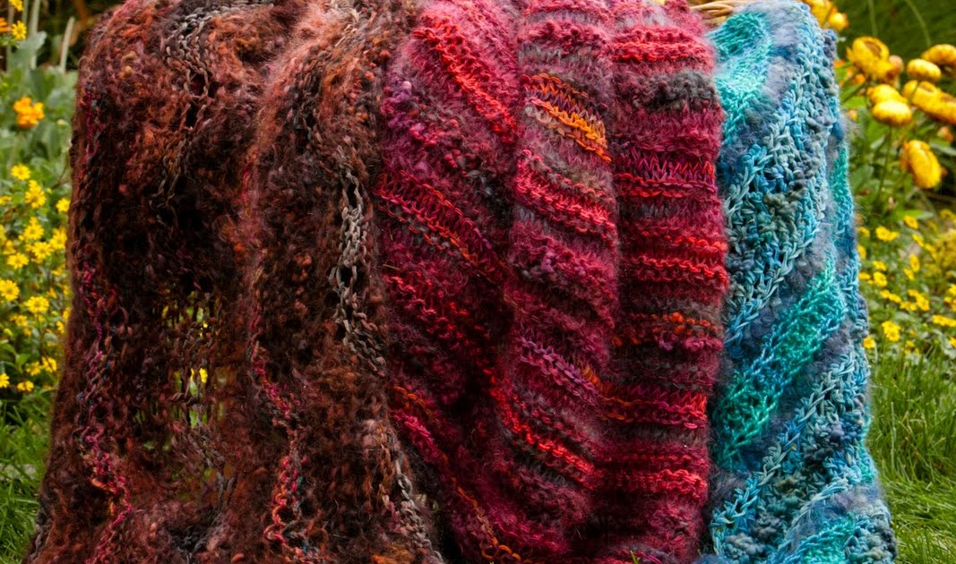 Mountain Colors Hand Painted Yarns: Beautiful NEW Warm & Wooly Throw