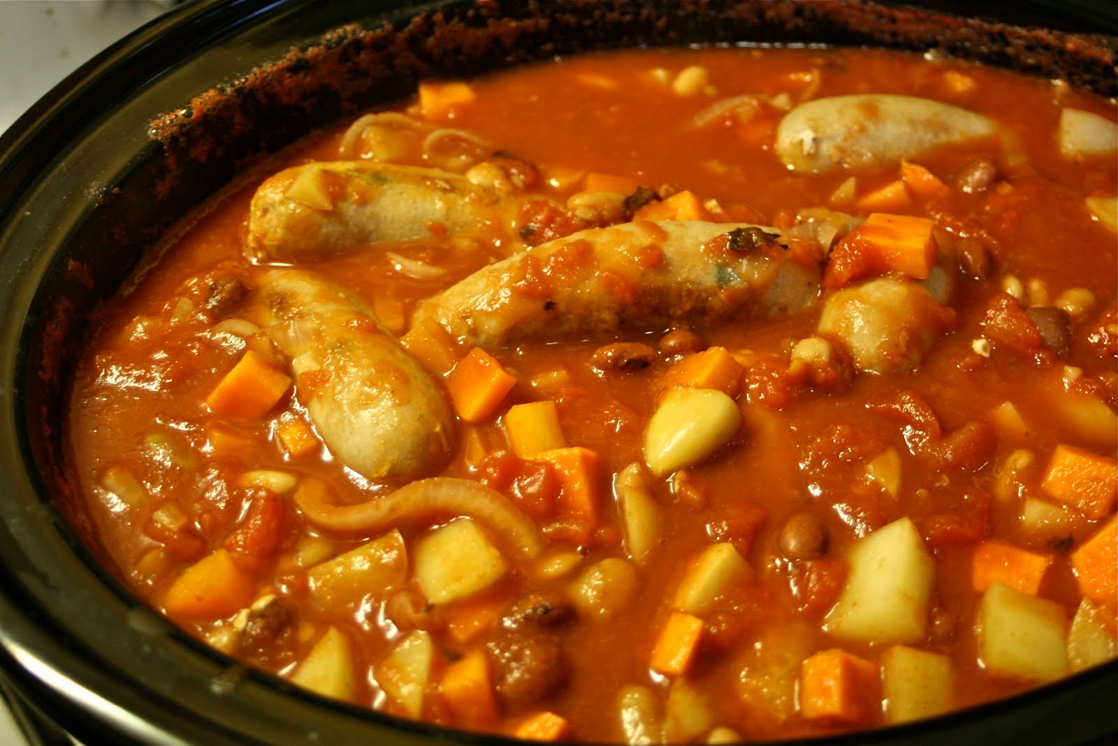 What's for dinner Mum? Sausage and Bean Hotpot