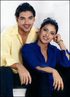John Abraham with Priyanka Chopra modelling for Provogue