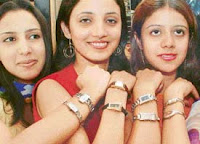 Titan Watches Models Bangalore posing for RetailMantra