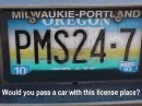 "24/7" MEANS IT'S A VANITY PLATE !