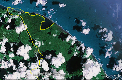 La frontière entre le Costa-Rica et le Nicaragua mise à jour sur Google Earth.