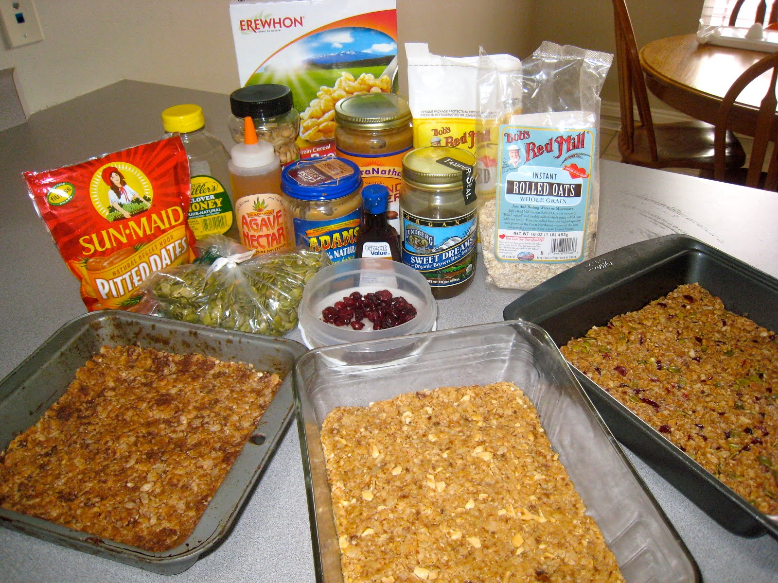 my nutritious dish no bake "clif" bars