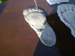 Footprint Cast from the P/G Film with Mid-Tarsal Break signed by Bob Gimlin