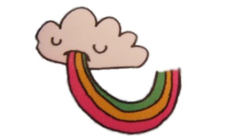 arco-íris descolorido