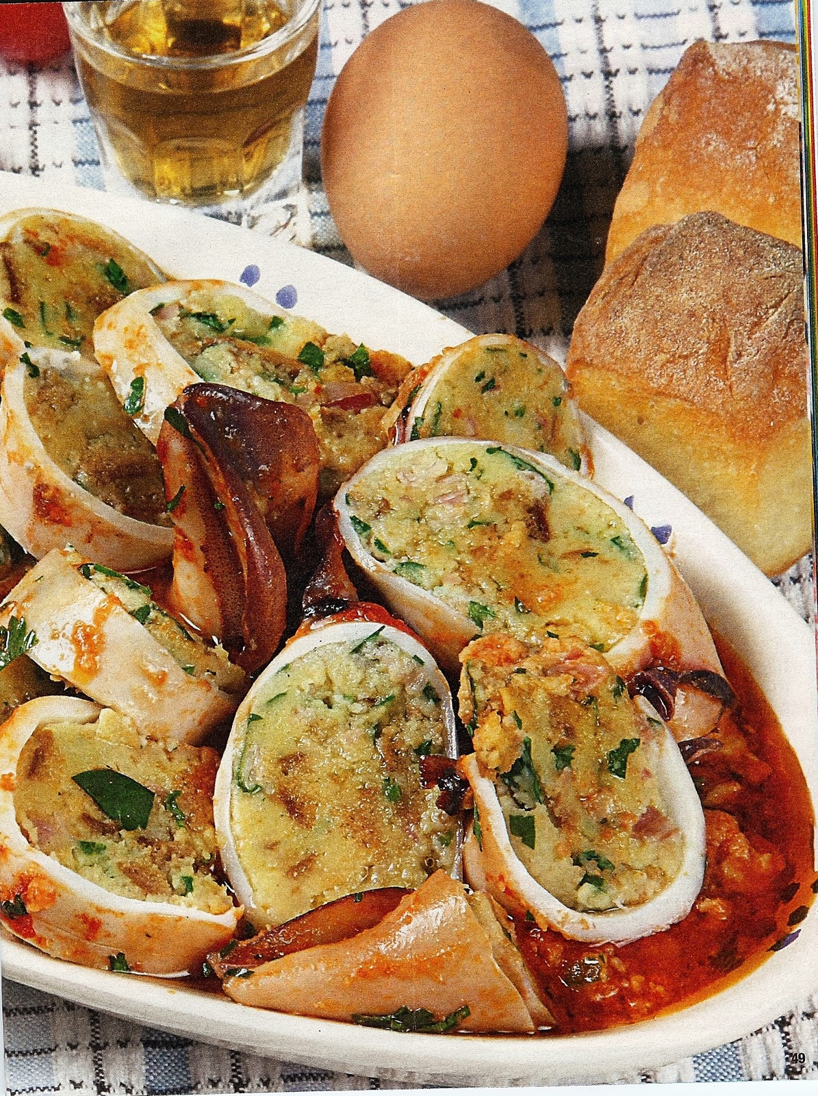 LA CASA E IL GIARDINO Calamari Ripieni Stuffed Squid