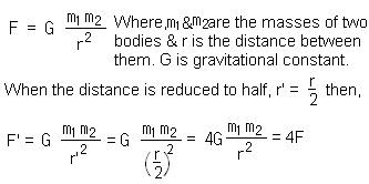 gravitation force between class physics science ncert law cbse bodies ix solutions textbook exercise acting ans according given attraction solution