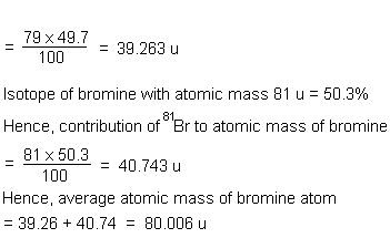 Mass Number Of Bromine Isotopes