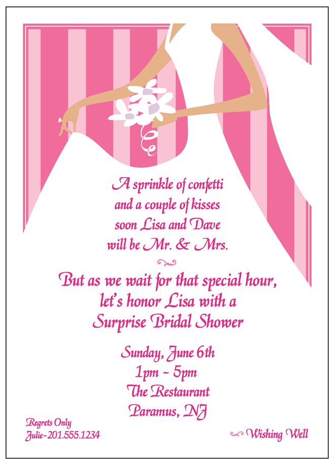 We offer a full selection of uniquely designed Bridal Shower Invitations