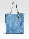 Woven Medium Shopping Bag. Careful Shopping In Elegant Multiple-use Woven Shopping Totes