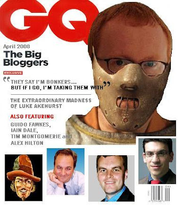 A handsome bastard on the cover GQ Magazine, April 2008