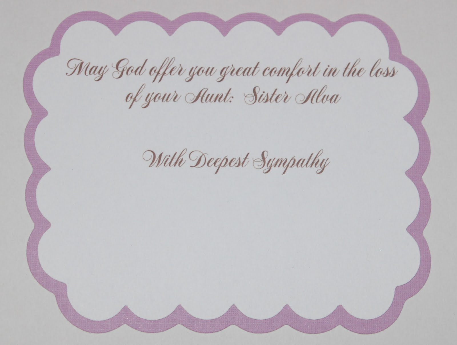 Cececreates Sympathy Card