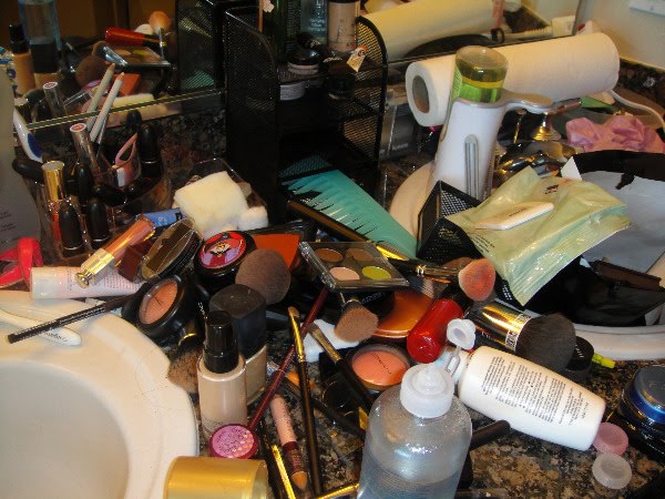 Image result for Messy Bathroom Counter