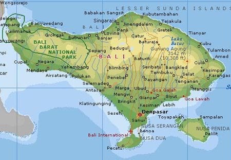 Gambar Peta Wisata Pulau Bali Gambar Peta Indonesia Dunia Tematik Map Obyek Wisata