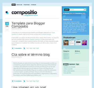 Compositio blogger theme