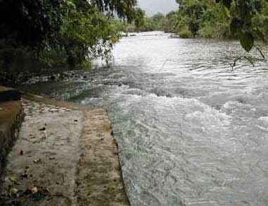 River Pej flowing through Rivertouch resort karjat