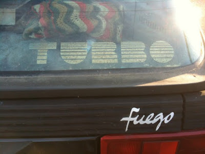 Old Parked Cars.: 1983 Renault Fuego Turbo.