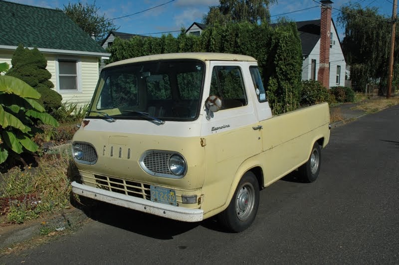 OLD PARKED CARS.: 1963 Ford Econoline Pickup.