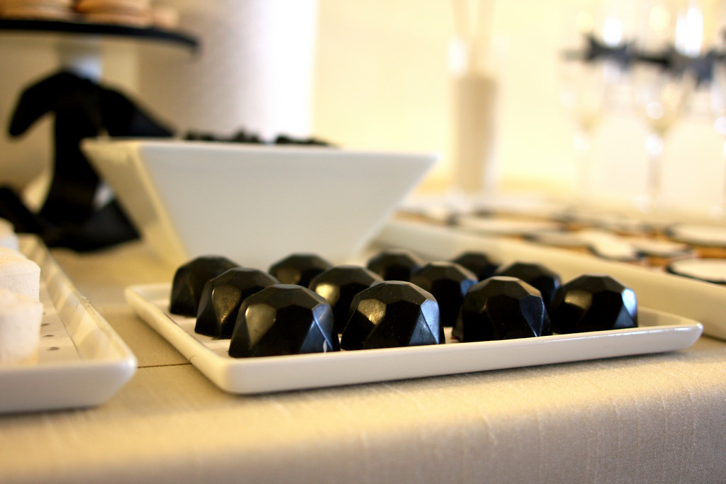 Black and White Dessert Table